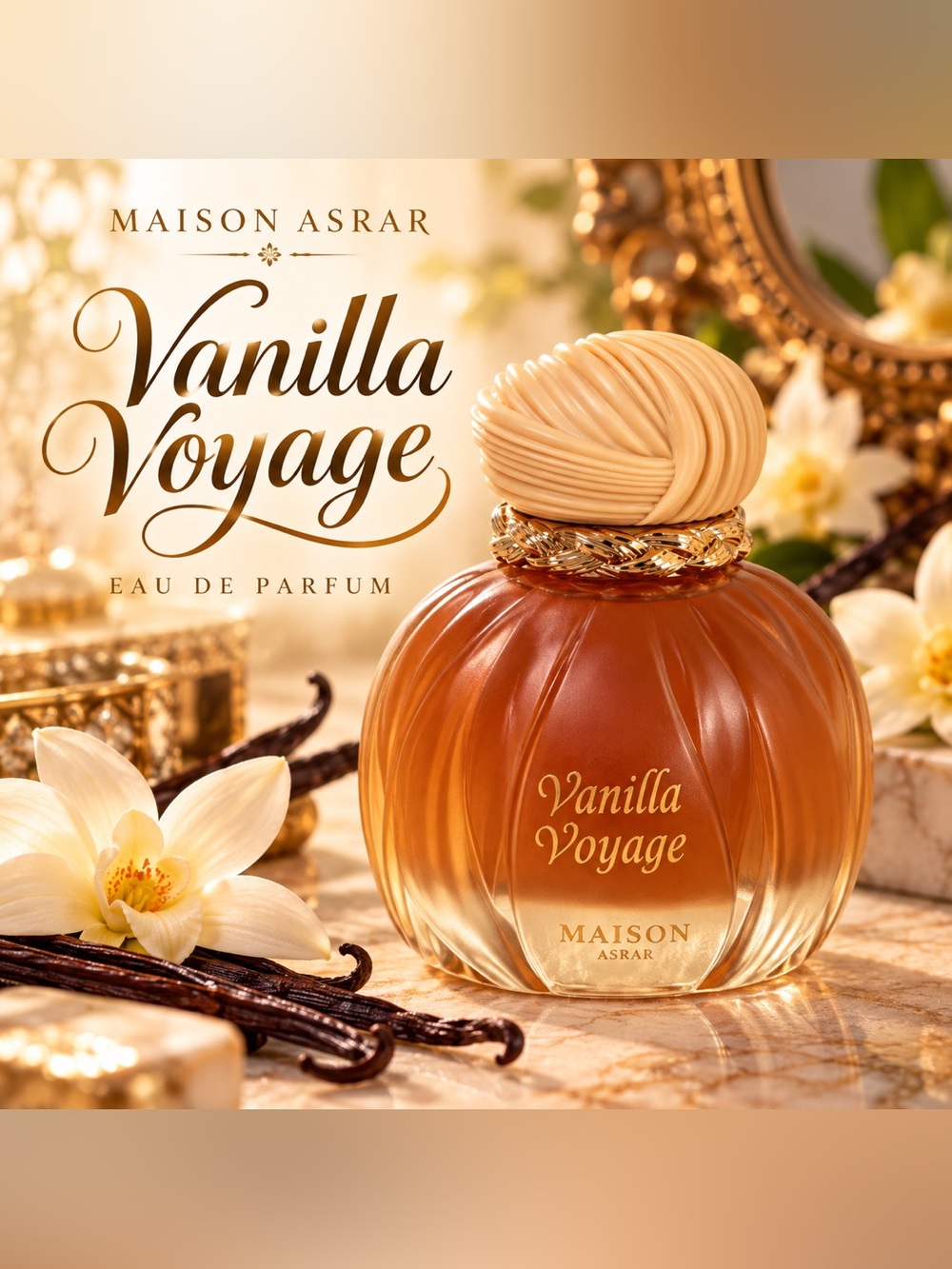 Maison arar Vanilla Voyage luxury mist — Cream & Amber